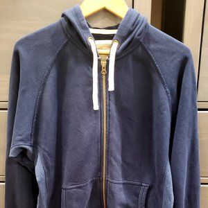 Blue zip up hoodie sweater (Large)
